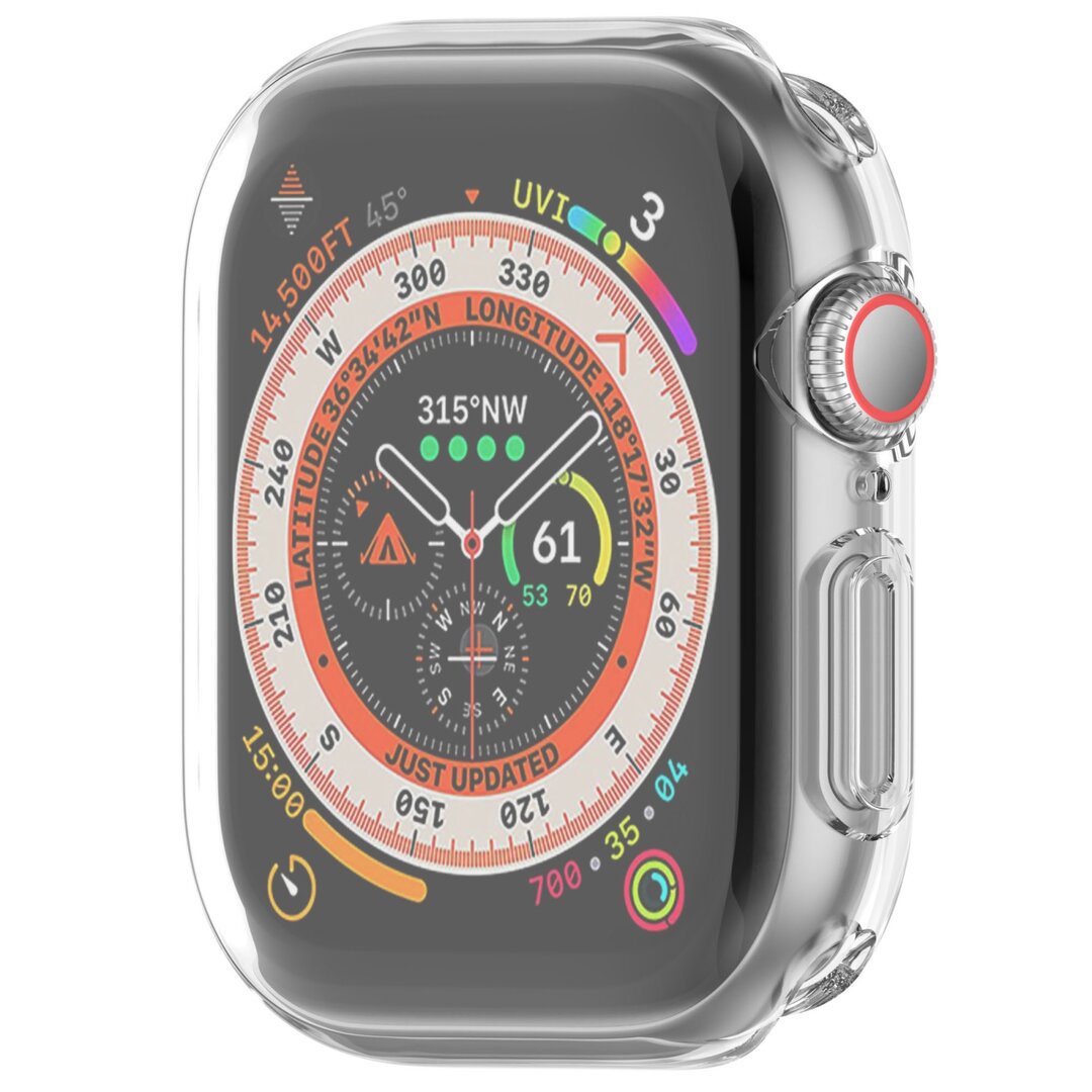 Apple Watch TPU case - Transparant - Geschikt voor Apple Watch 46mm