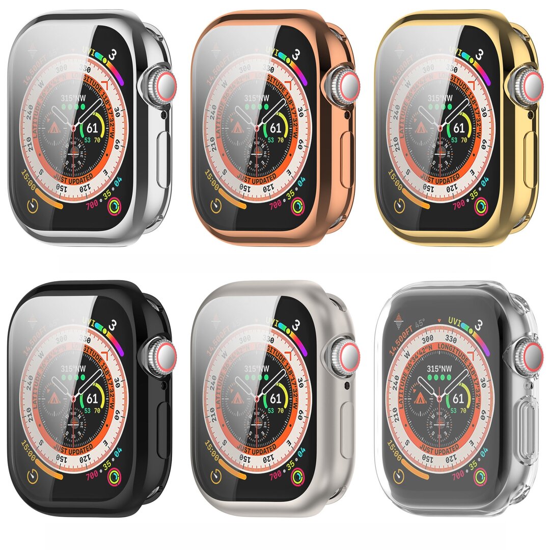 Apple Watch TPU case - Champagne / Ros&eacute; goud - Geschikt voor Apple Watch 42mm - Series 10