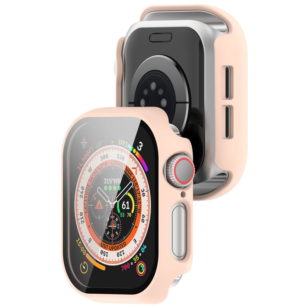 Apple Watch Hard Case Waterproof - Lichtroze - Geschikt voor Apple Watch 46mm