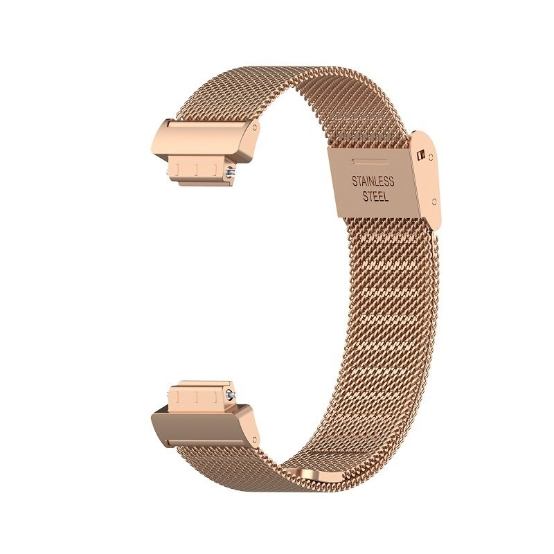 Fitbit Inspire 3 - Milanese band met klemsluiting - Ros&eacute; goud