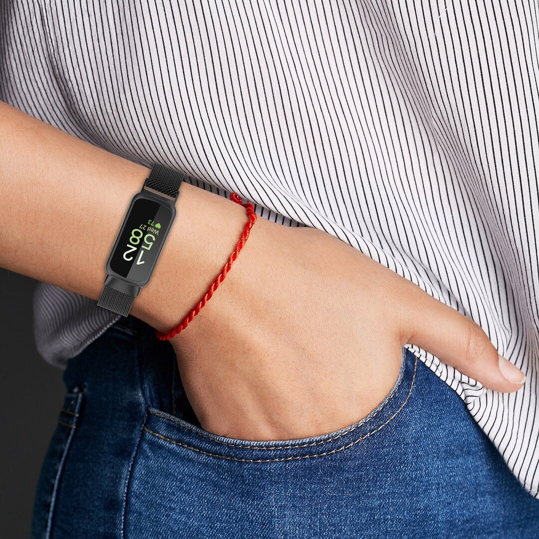 Fitbit Inspire 3 - Milanese bandje - Champagne goud