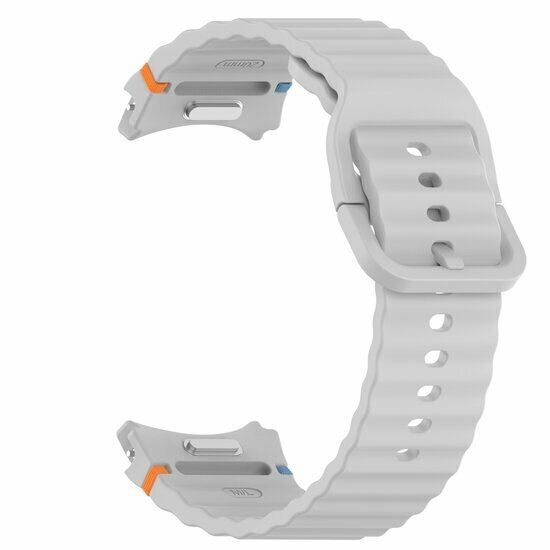 Wave Sportband met aansluitknop - Grijs -  Samsung Galaxy Watch 6 - 40mm &amp; 44mm