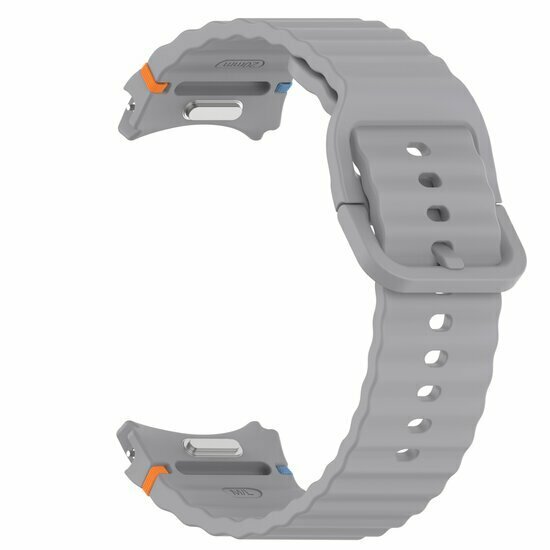 Wave Sportband met aansluitknop - Donkergrijs -  Samsung Galaxy Watch 6 - 40mm &amp; 44mm