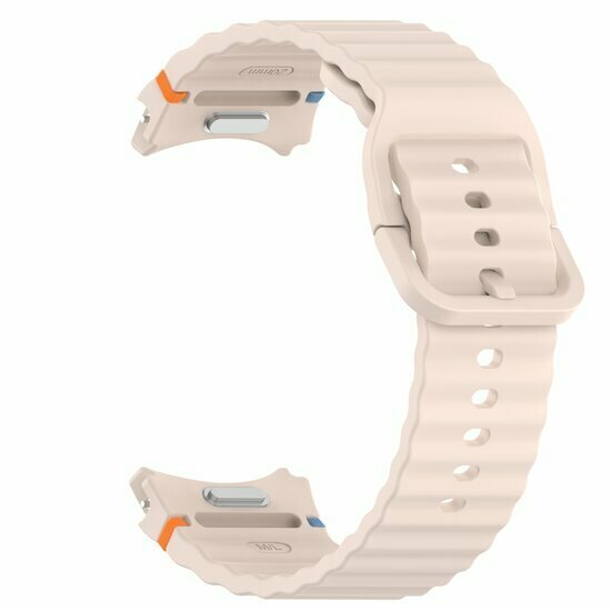 Wave Sportband met aansluitknop - Lichtroze -  Samsung Galaxy Watch 6 - 40mm &amp; 44mm