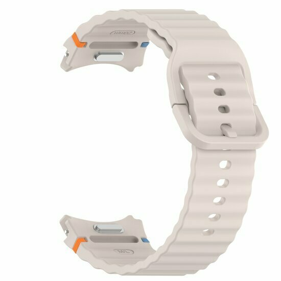 Wave Sportband met aansluitknop - Sterrenlicht -  Samsung Galaxy Watch 6 - 40mm &amp; 44mm