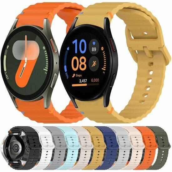 Wave Sportband met aansluitknop - Lichtroze -  Samsung Galaxy Watch 6 Classic - 47mm &amp; 43mm