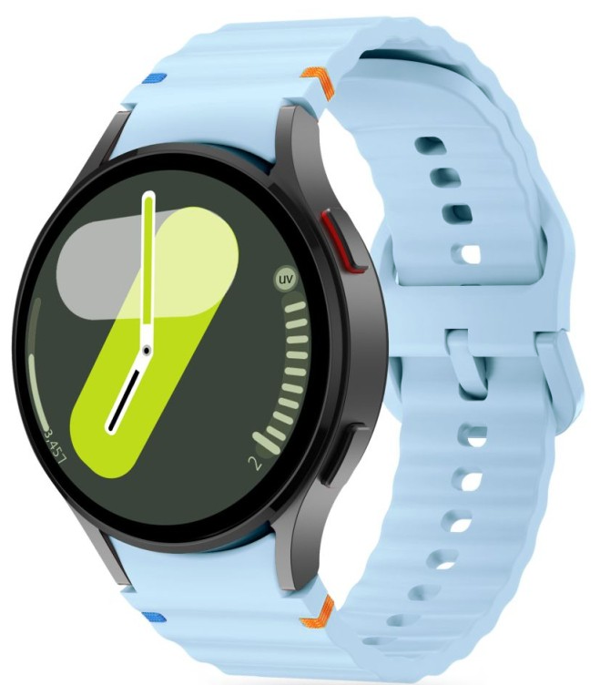 Wave Sportband met aansluitknop - Blauwgrijs -  Samsung Galaxy Watch 4 - 40mm &amp; 44mm