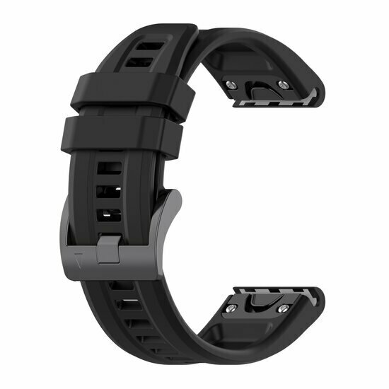 Siliconen sportbandje - Zwart - Garmin Fenix 8 - 43mm