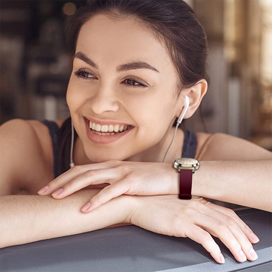 Siliconen bandje - Bordeaux - Garmin Lily 2