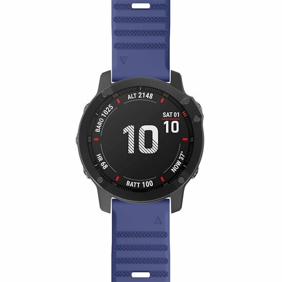 Siliconen bandje - Donkerblauw - Garmin Epix Pro Gen 2 (51mm) / Quatix 7X / 6X &amp; Tactix 7 (pro)