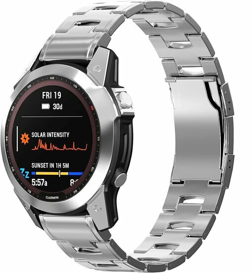 Titanium schakelband - Zilver - Garmin Epix Pro Gen 2 (51mm) / Quatix 7X / 6X &amp; Tactix 7 (pro)