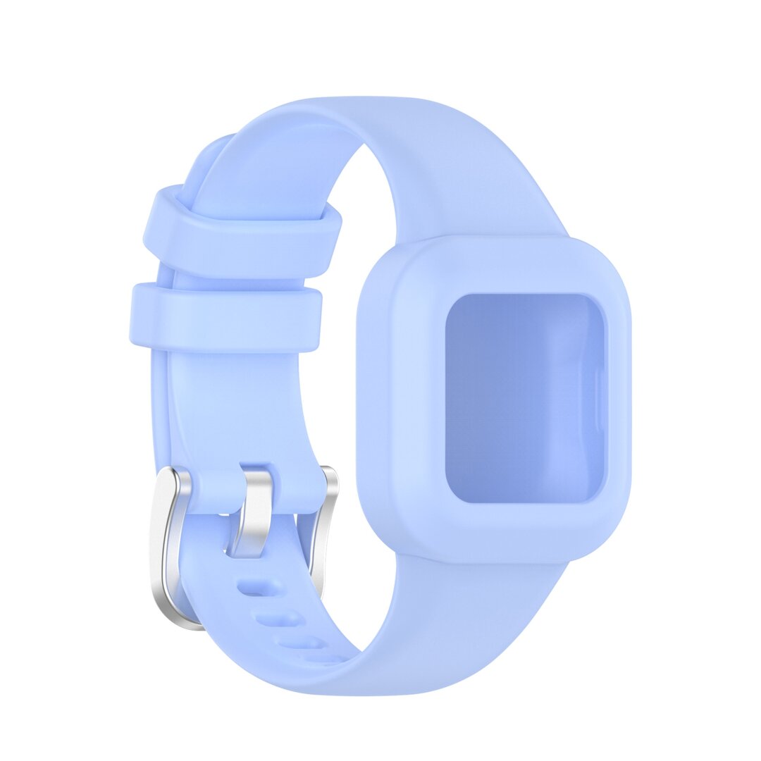 Siliconen one color bandje - Pastel blauw - Garmin Vivofit Junior 3