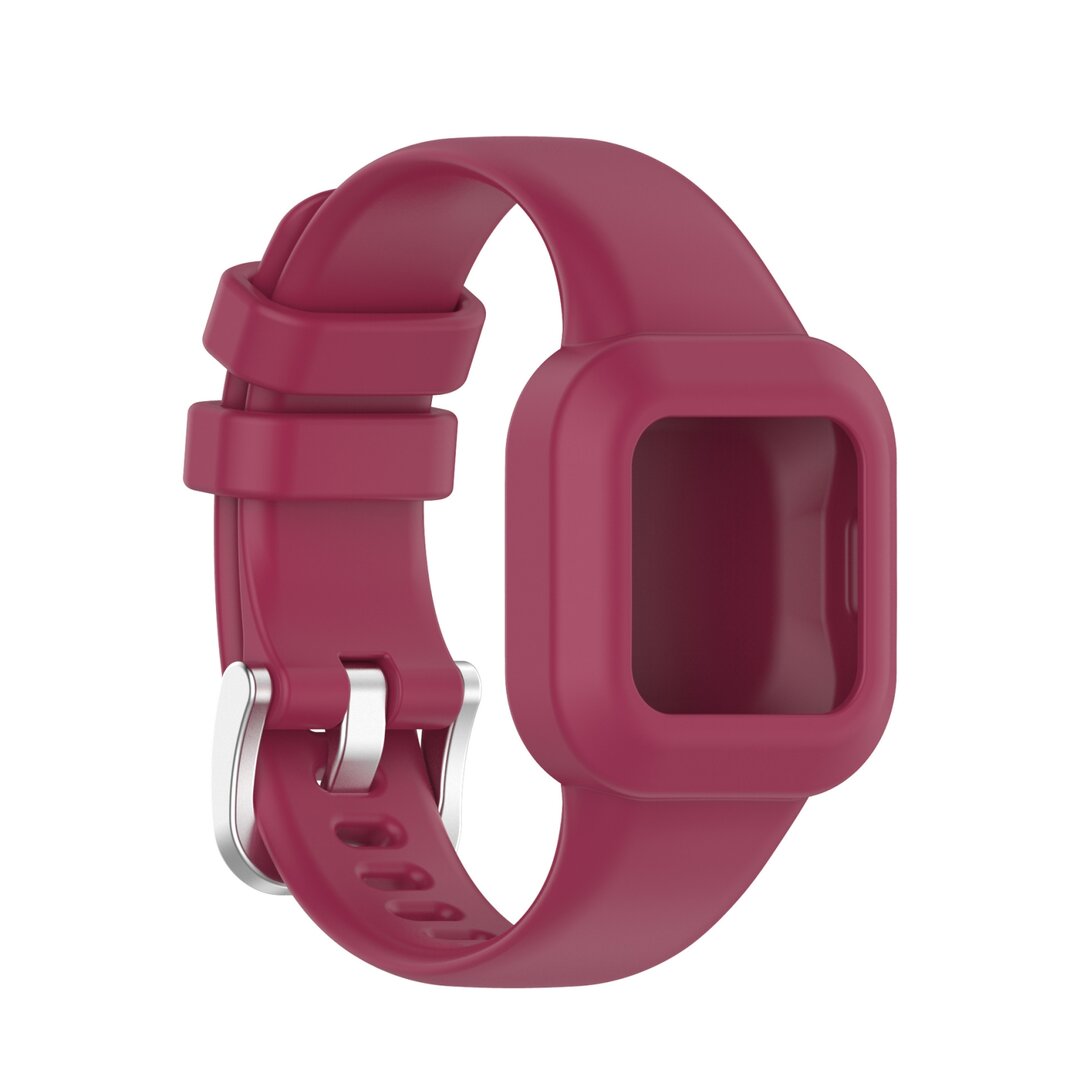 Siliconen one color bandje - Bordeaux - Garmin Vivofit Junior 3