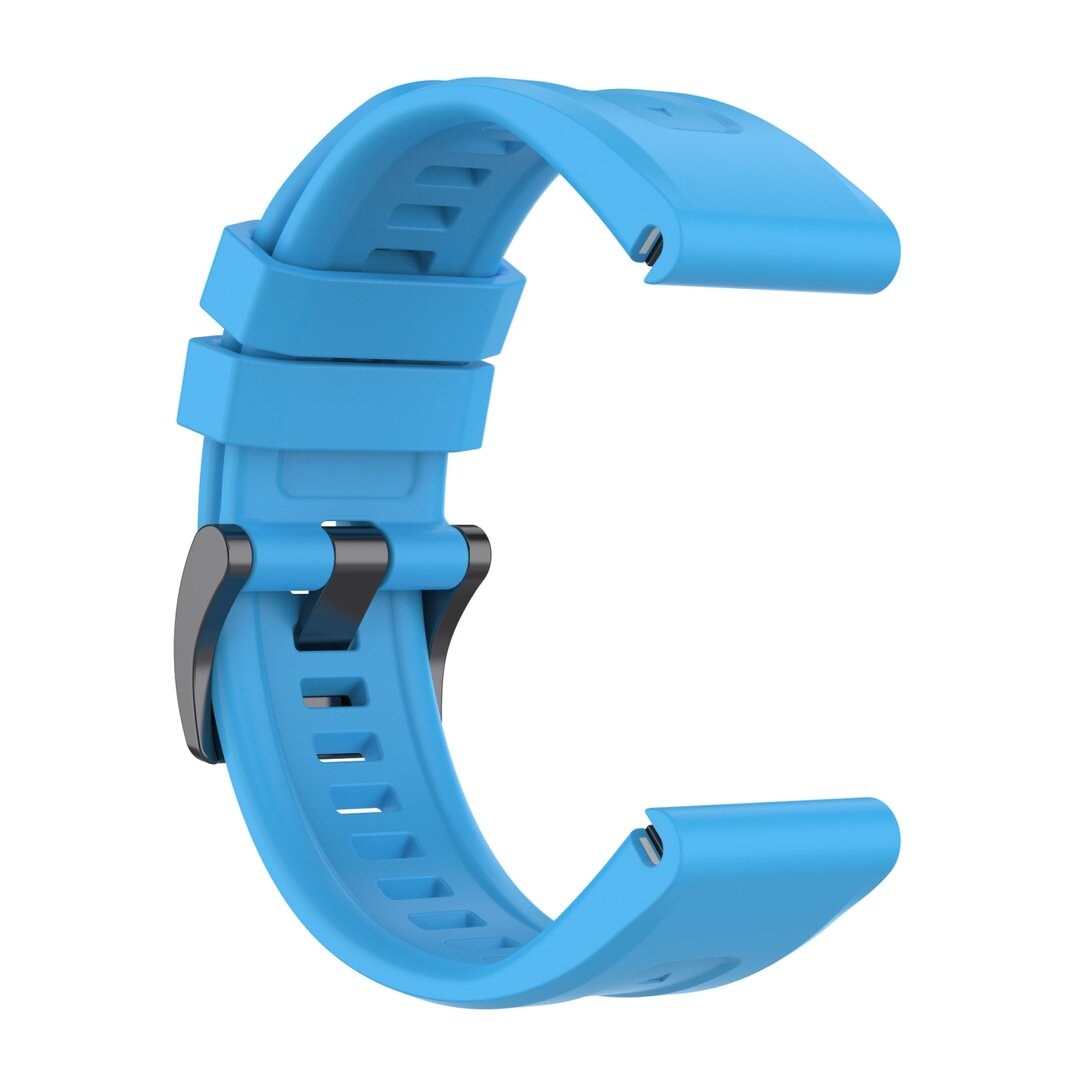 Siliconen sportbandje - Blauw - Garmin Fenix 7X / 6X / 5X