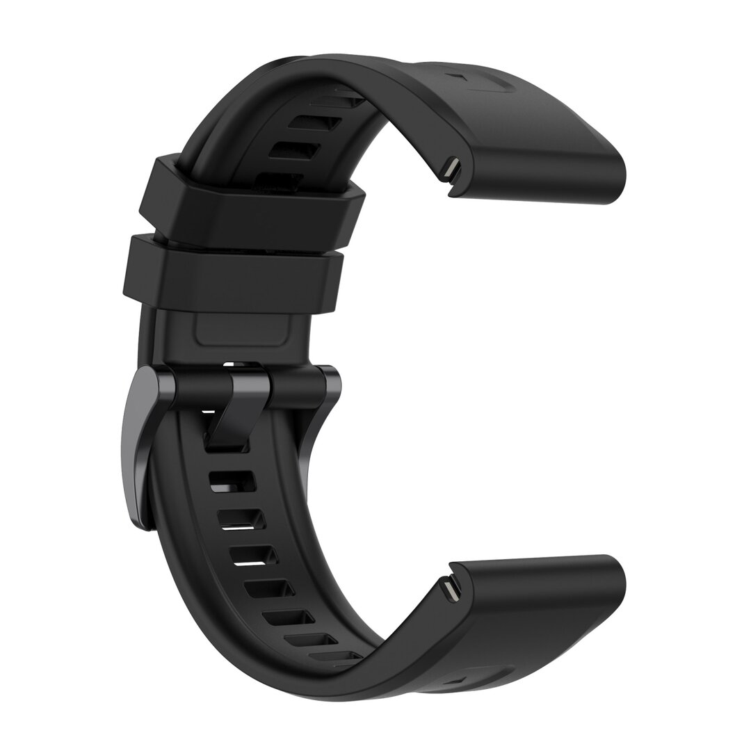 Siliconen sportbandje - Zwart - Garmin Fenix 7X / 6X / 5X