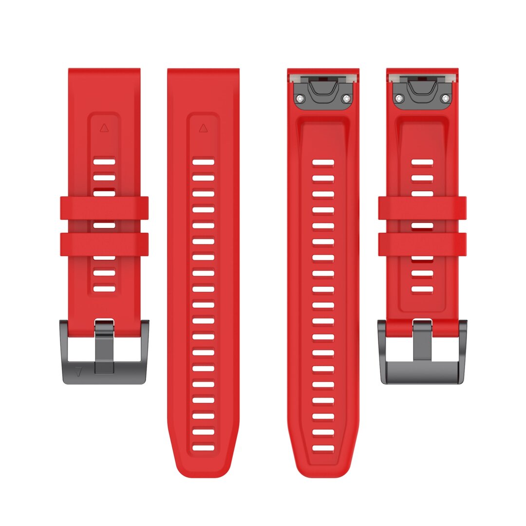 Siliconen sportbandje - Rood - Garmin Fenix 7X / 6X / 5X