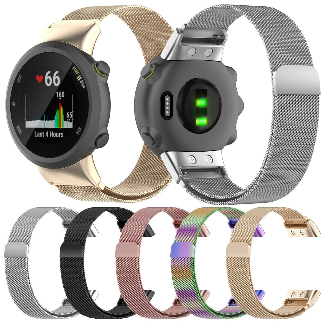 Garmin Forerunner 35 / 30 - Milanese bandje - Zilver