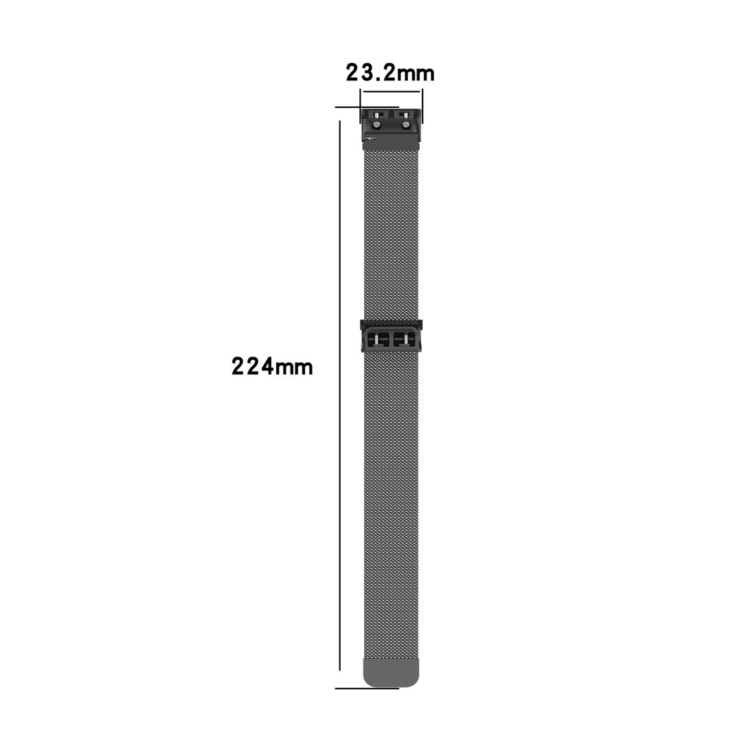 Garmin Forerunner 35 / 30 - Milanese bandje - Zilver