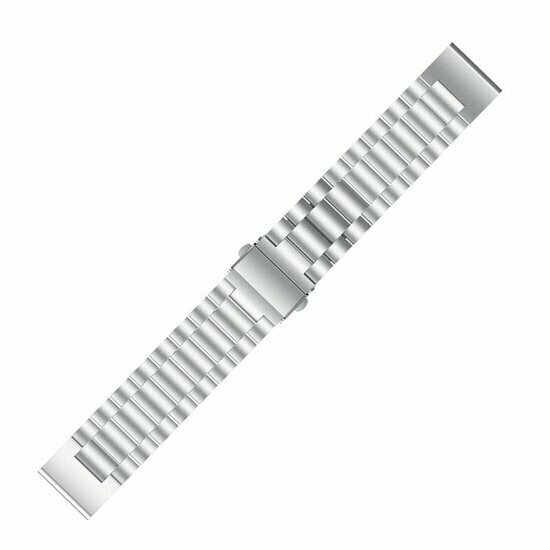 Stalen schakelband - Zilver - Garmin Tactix 8 - 51mm