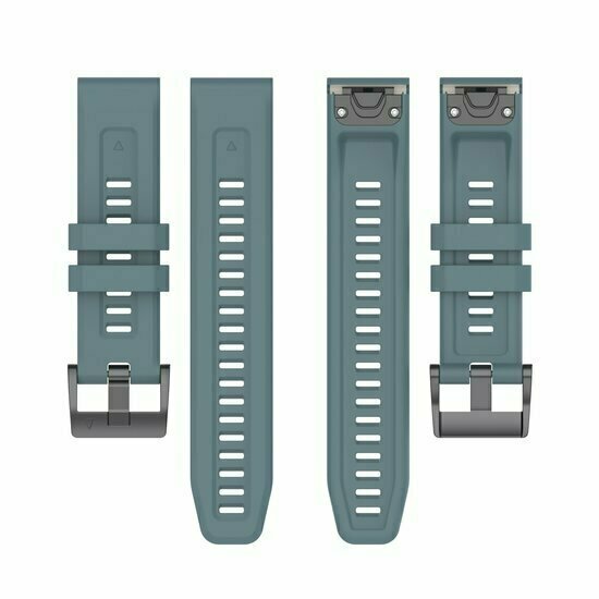 Siliconen sportbandje - Grijsblauw - Garmin Instinct E - 40mm