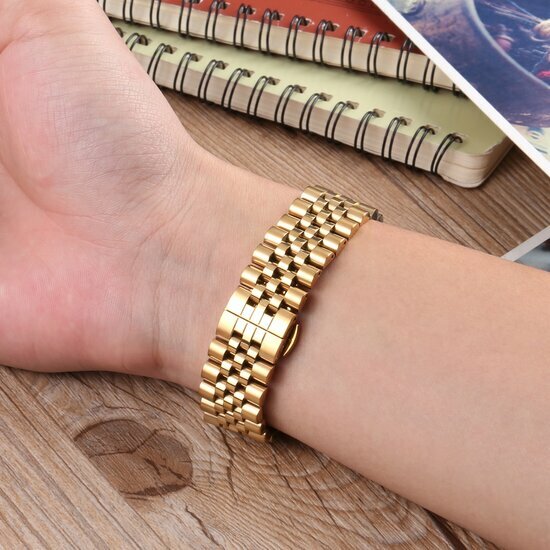 Stalen band - Goud - Garmin Vivomove 3 / HR / Luxe / Sport / Style / Trend