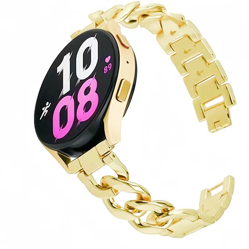 Garmin Venu 3s / Vivoactive 4s / Venu 2s / Vivomove 3s / Forerunner 255s - Metalen ketting band - Goud