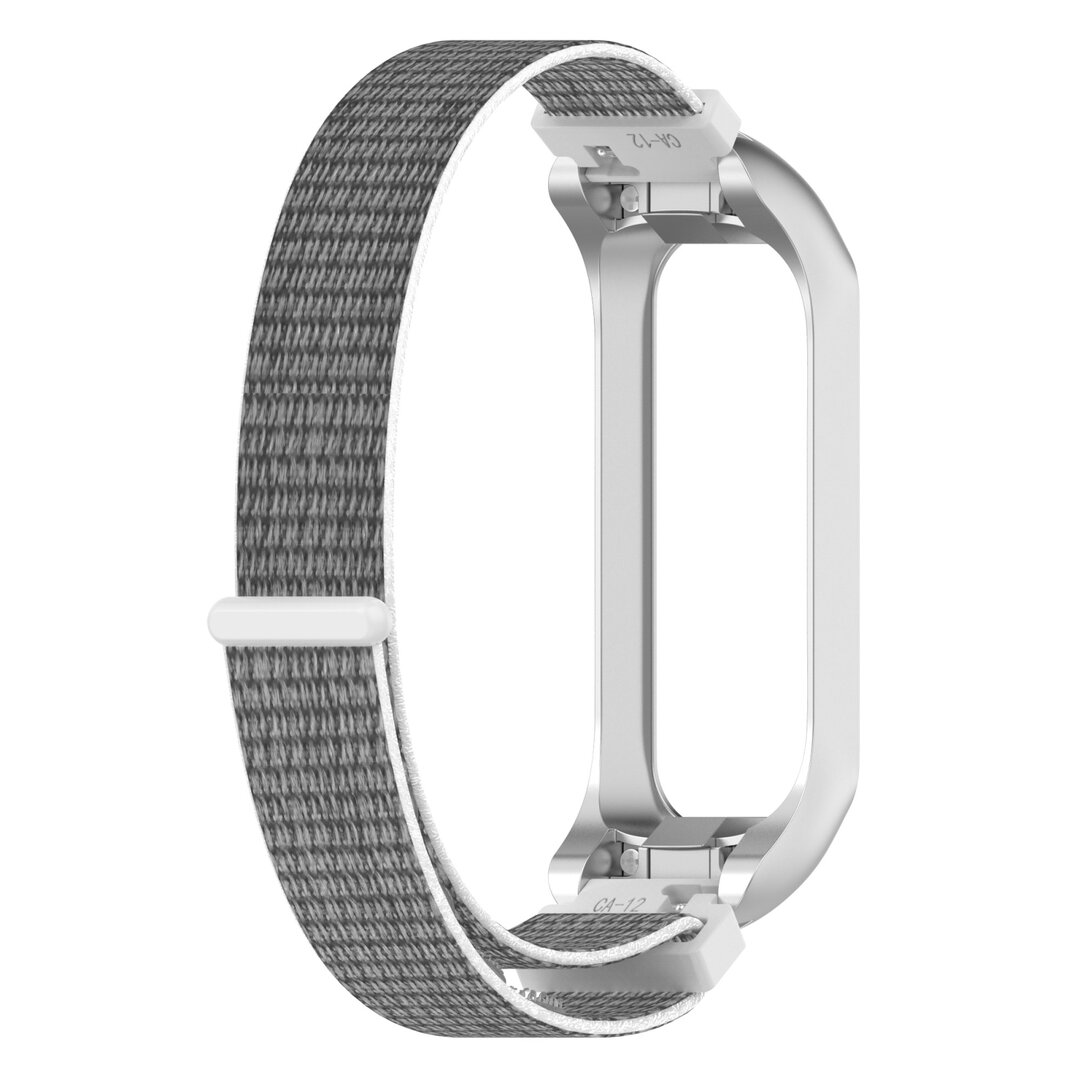 Nylon sport loop band - Wit / grijs - Samsung Galaxy Fit 2
