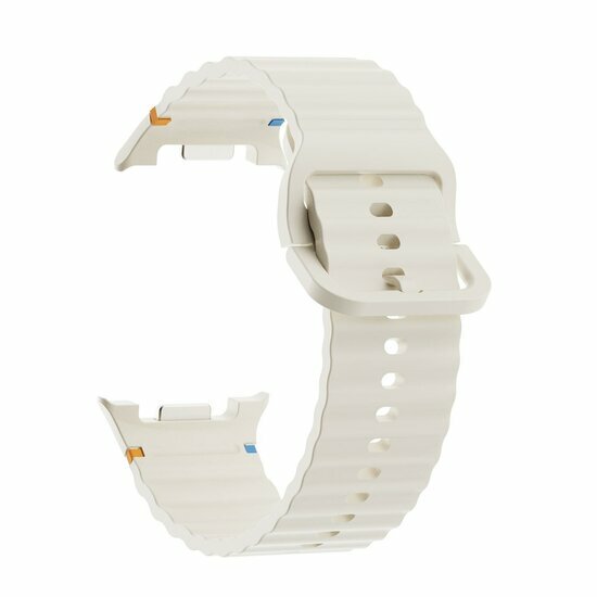 Classic Wave siliconen band - Sterrenlicht - Samsung Galaxy Watch 8 Classic - 46mm