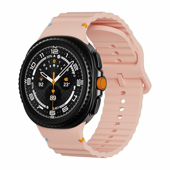 Classic Wave siliconen band - Roze - Samsung Galaxy Watch 8 Classic - 46mm