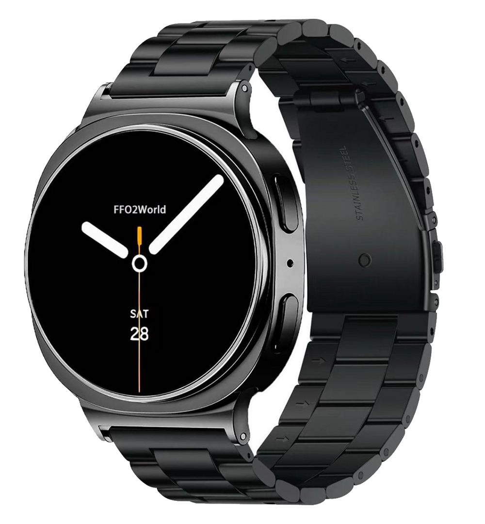 Stalen schakelband - Zwart - Samsung Galaxy Watch 8 - 40mm / 44mm