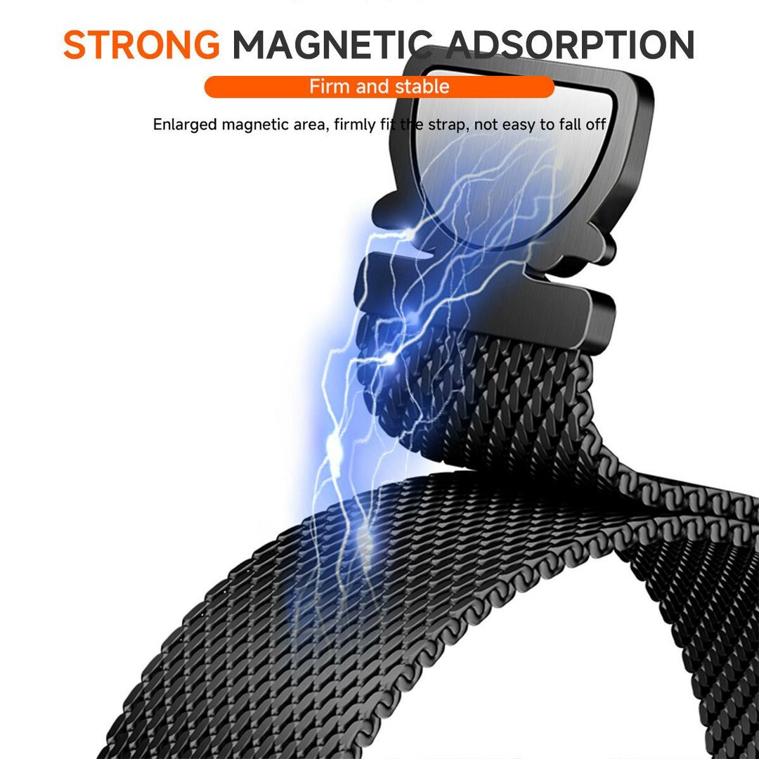 Milanese band met parachute sluiting - Zilver - Samsung Galaxy Watch 8 - 40mm / 44mm