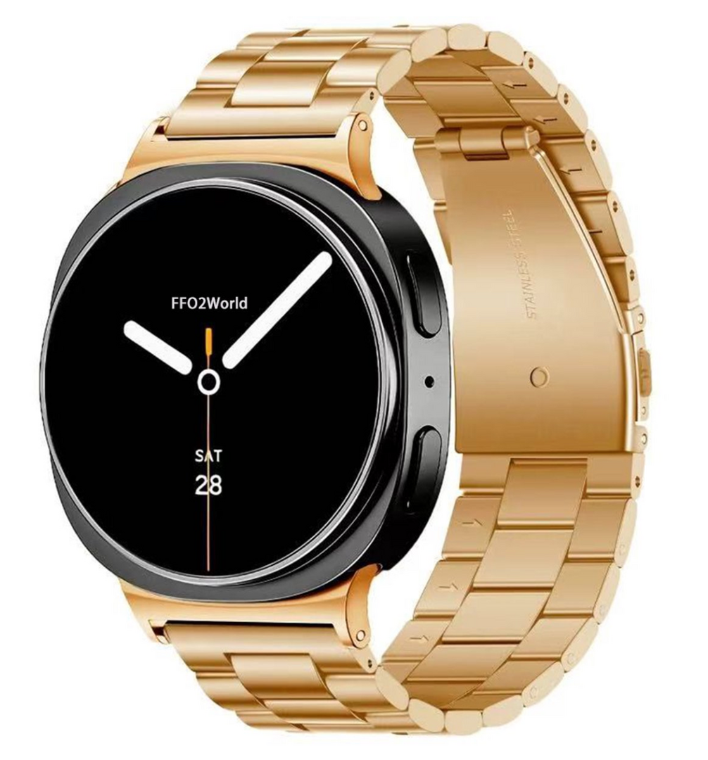 Stalen schakelband - Ros&eacute; goud - Samsung Galaxy Watch 8 - 40mm / 44mm