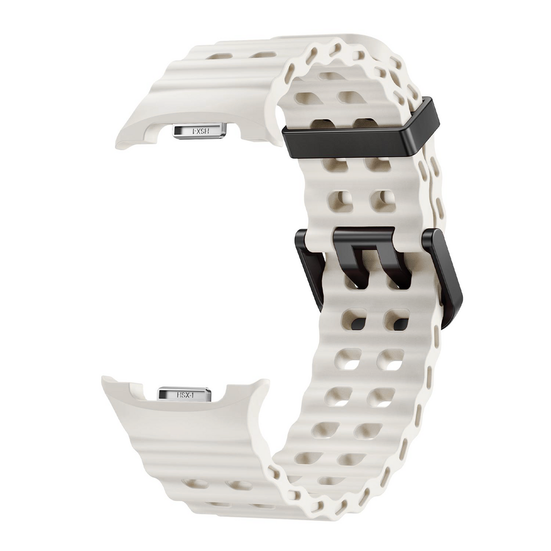 Marine siliconen band - Roomwit - Samsung Galaxy Watch 8 - 40mm / 44mm