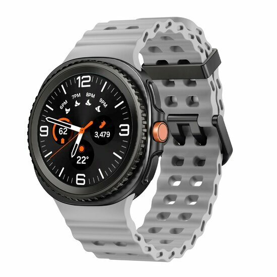 Marine siliconen band - Grijs - Samsung Galaxy Watch 8 Classic - 46mm