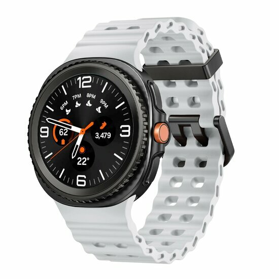 Marine siliconen band - Wit - Samsung Galaxy Watch 8 Classic - 46mm