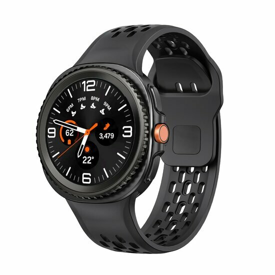 Ultimate sport edition band - Zwart - Samsung Galaxy Watch 8 Classic - 46mm