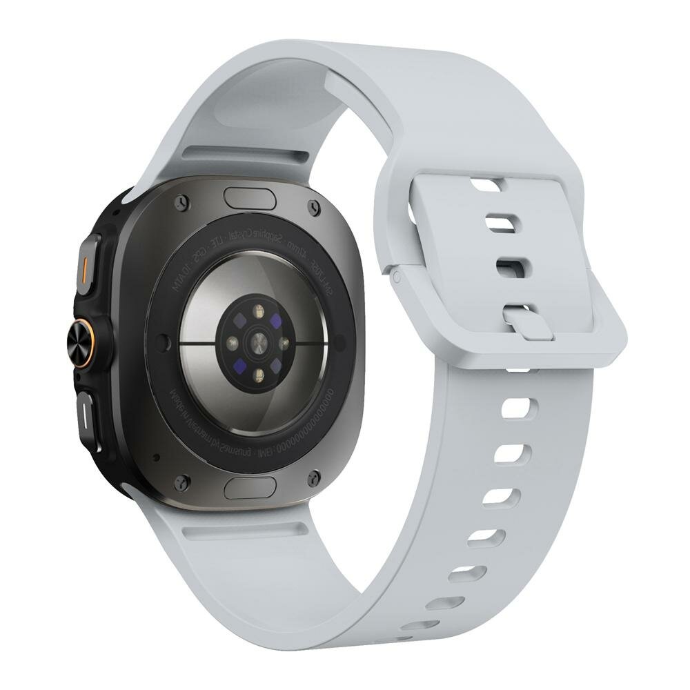 Solid color siliconen band - Lichtgrijs - Samsung Galaxy Watch Ultra - 47mm