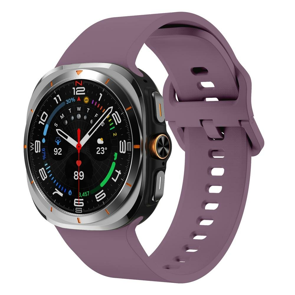 Solid color siliconen band - Pastel paars - Samsung Galaxy Watch Ultra - 47mm