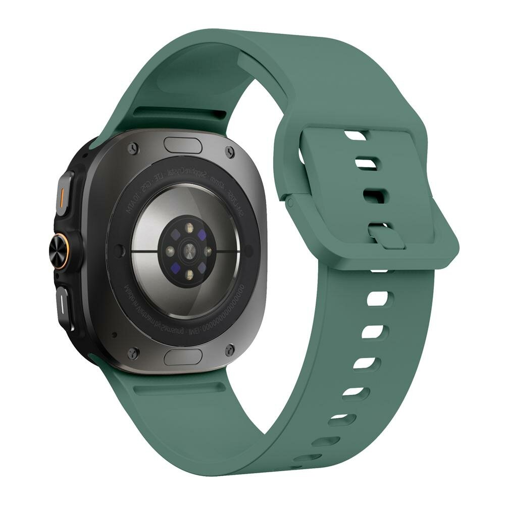 Solid color siliconen band - Groen - Samsung Galaxy Watch Ultra - 47mm