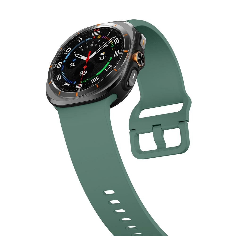 Solid color siliconen band - Groen - Samsung Galaxy Watch Ultra - 47mm