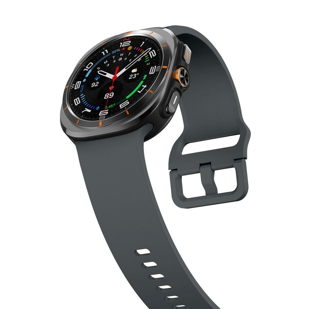 Solid color siliconen band - Donkergrijs - Samsung Galaxy Watch Ultra - 47mm