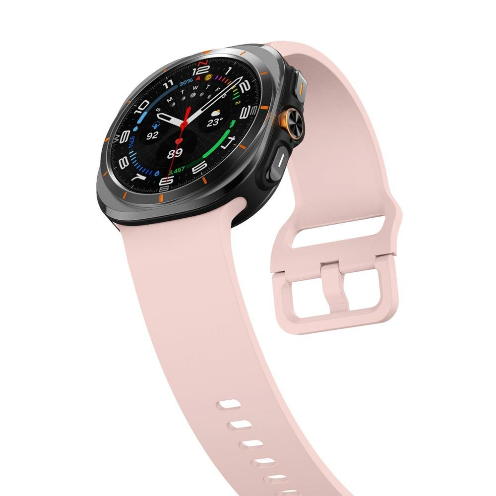 Solid color siliconen band - Pastel roze - Samsung Galaxy Watch Ultra - 47mm