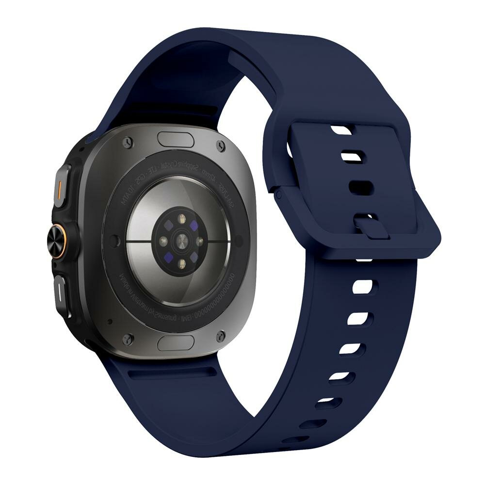 Solid color siliconen band - Donkerblauw - Samsung Galaxy Watch Ultra - 47mm