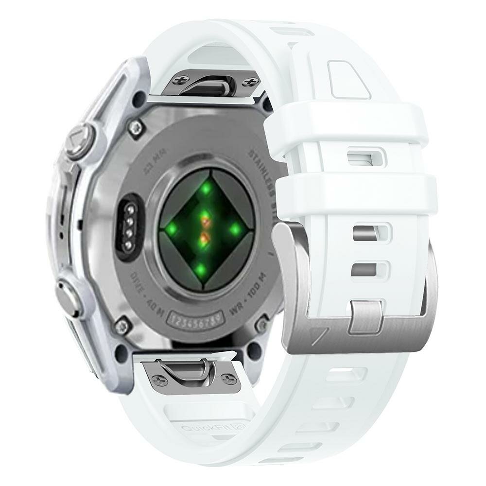 Siliconen bandje - Wit - Garmin Fenix 8 - 43mm