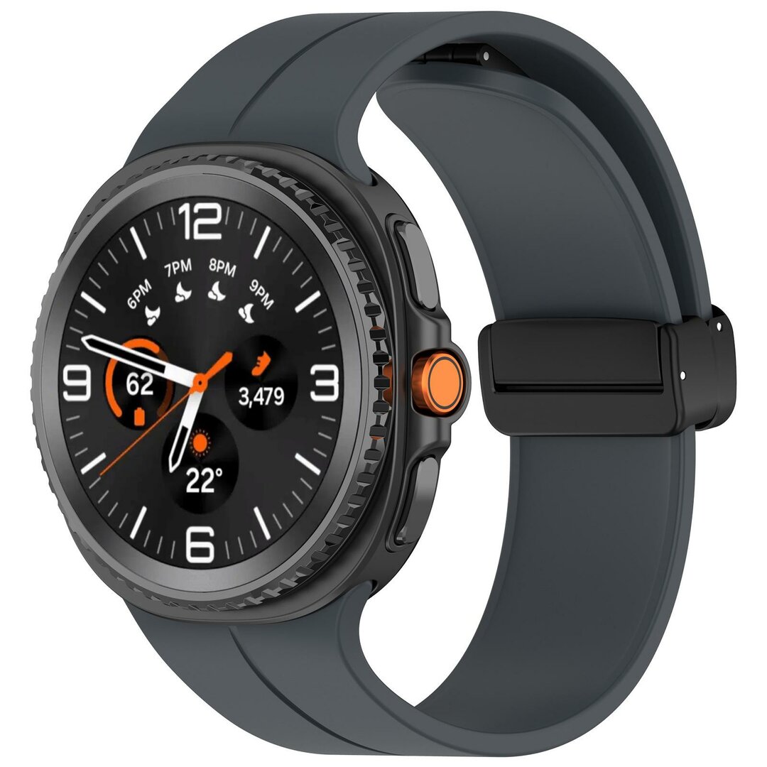 D-buckle Solid Line sportbandje - Donkergrijs - Samsung Galaxy Watch 8 - 40mm / 44mm