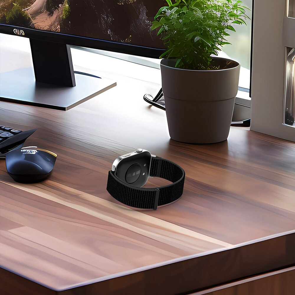 Sport loop nylon bandje - Blauw - Huawei Watch Fit 3 / Fit 4