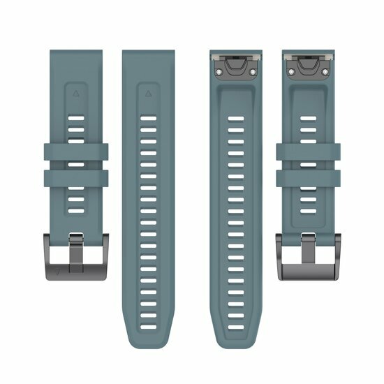 Siliconen sportbandje - Grijsblauw - Garmin Fenix 7s/6s/5s / Instinct 2s / Epix Pro Gen 2 (42mm)