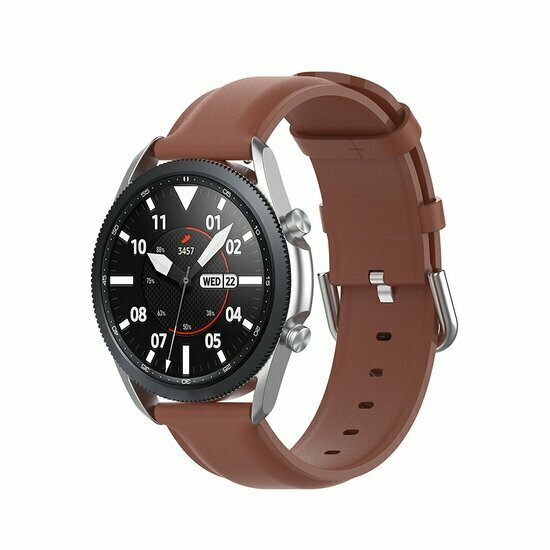 Garmin Forerunner 55 / 165 / 245 / 570 (42mm) / 645 - Classic leren bandje - Bruin