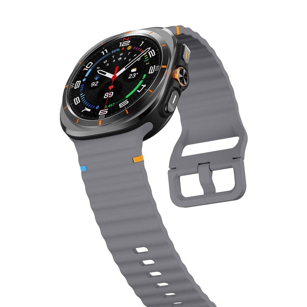 Wave Sport Band - Donkergrijs - Samsung Galaxy Watch Ultra 47mm