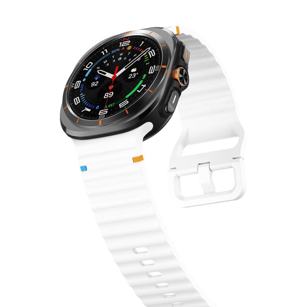 Wave Sport Band - Wit - Samsung Galaxy Watch Ultra 47mm